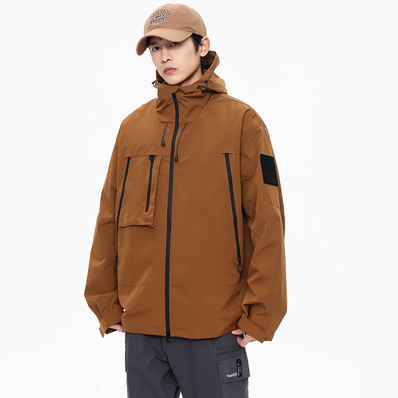 Men'S And Women'S Lovers Clothing Explosion New Men'S Jacket Functional Wind Tooling Bag Outdoor Waterproof Autumn Mountain - Image 5